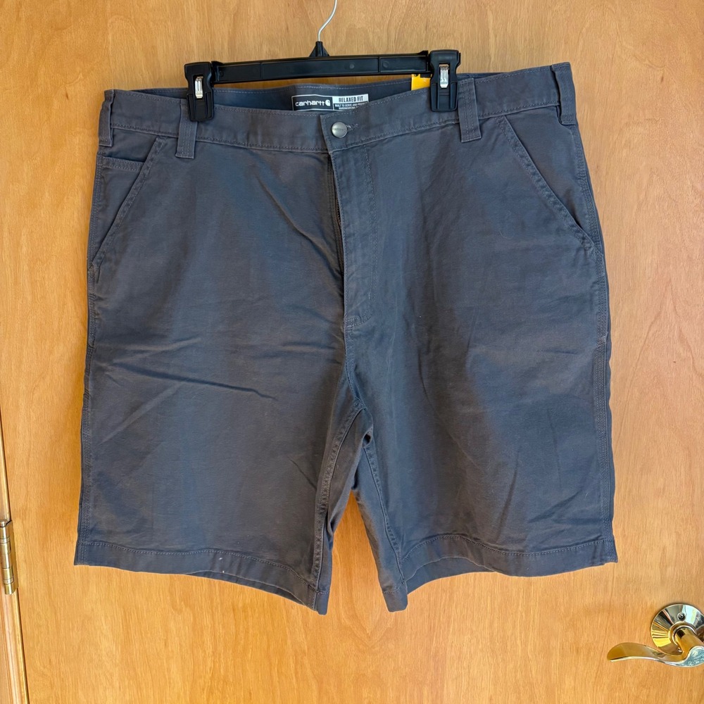 Carhartt Rugged Flex Relaxed Fit Canvas Work Shorts Men's Size 42 Gray NWT